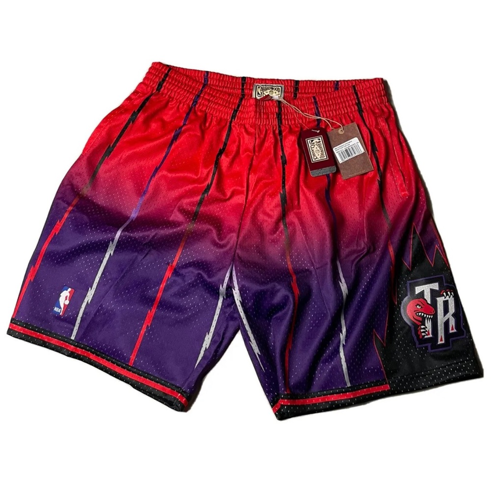 Mitchell & Ness Raptors NBA Striped Shorts 90s